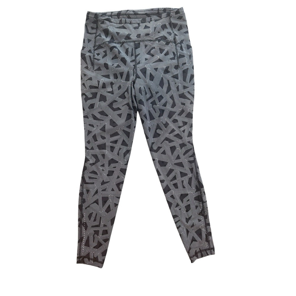 Lululemon Swift Speed High-Rise Tight 28" Leggings Size 10 Black/ White Chevron